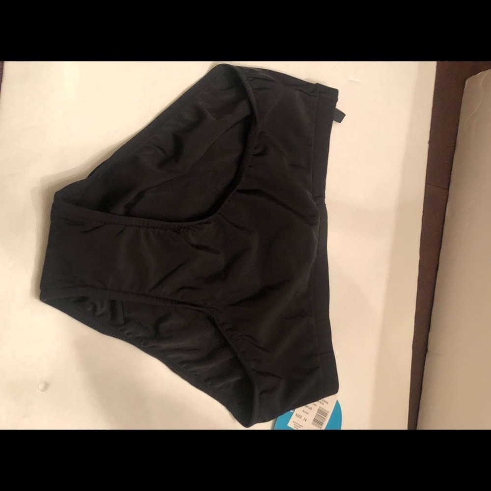 Swim Solutions Separates-women’s basic bottom brief with tummy control - size 14